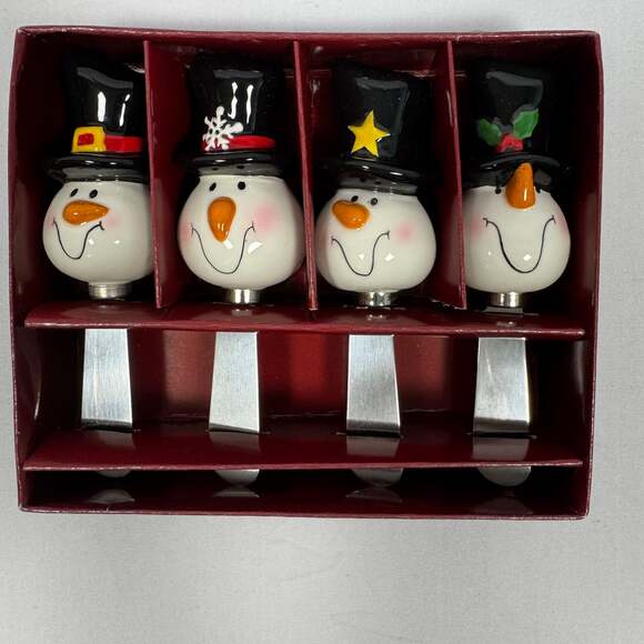 Bella Casa By Ganz Other - Christmas Butter Knives Cheese Spread - Bella Casa By Ganz Set Of 4